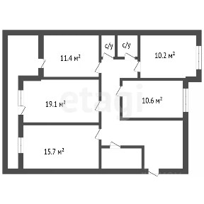 Продается 4-комн. квартира, 97,4 м²
