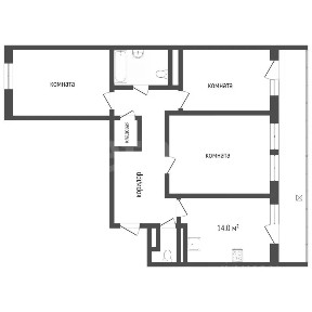 Продается 3-комн. квартира, 75,7 м²