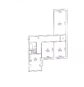 Продается 3-комн. квартира, 70,3 м²