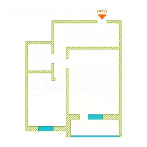 Сдается 1-комн. квартира, 45 м²