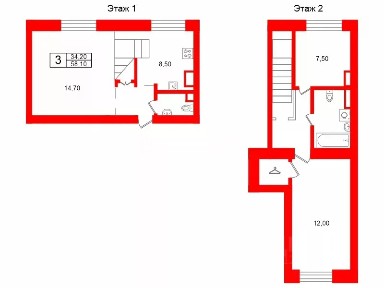 Продается 3-комн. квартира, 58,1 м²