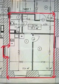 Продаются 1-комн. апартаменты, 39,6 м²