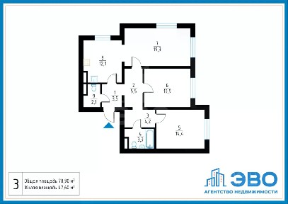 Продается 3-комн. квартира, 79,2 м²
