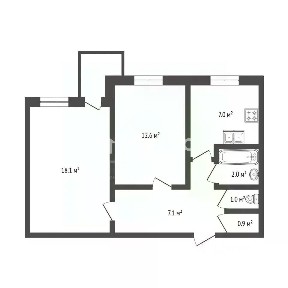 Продается 2-комн. квартира, 48,7 м²