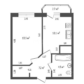 Продается 1-комн. квартира, 35 м²