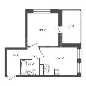 Продается 1-комн. квартира, 36,8 м²