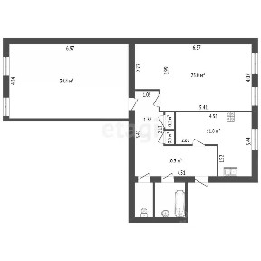 Продается 2-комн. квартира, 84,2 м²