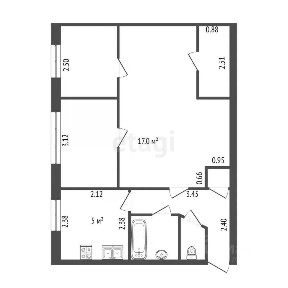 Продается 2-комн. квартира, 44,4 м²