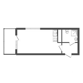 Продается студия, 24,2 м²