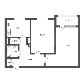 Продается 2-комн. квартира, 50,1 м²