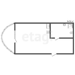 Продается студия, 28,1 м²