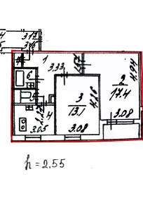 Продается 2-комн. квартира, 50,3 м²