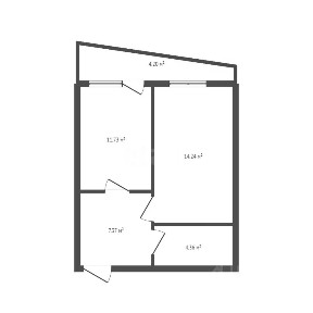 Продается 2-этажный дом, 46 м²