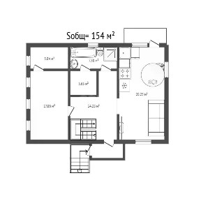Продается 2-этажный дом, 154,3 м²