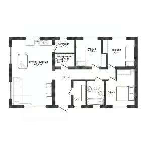 Продается 1-этажный дом, 157,3 м²