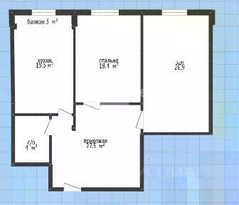 Продается 2-комн. квартира, 92 м²