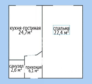 Продается 2-комн. квартира, 55,8 м²