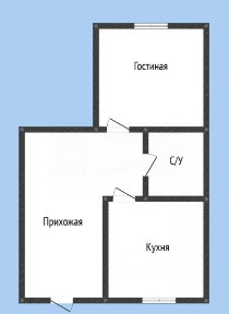 Продается 1-комн. квартира, 55 м²