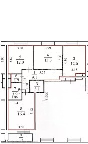 Продается 3-комн. квартира, 73,9 м²