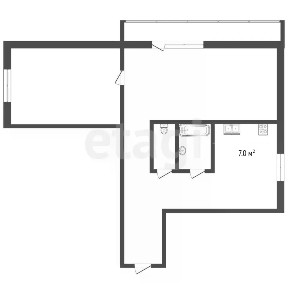 Продается 2-комн. квартира, 51,7 м²