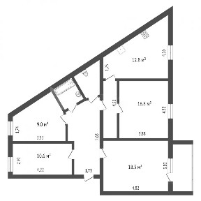 Продается 4-комн. квартира, 90 м²