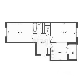 Продается 2-комн. квартира, 54 м²