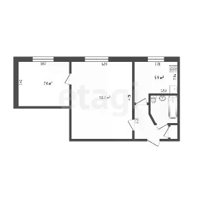 Продается 2-комн. квартира, 37 м²