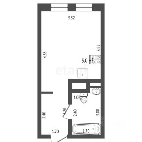 Продается студия, 23,8 м²