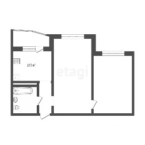 Продается 2-комн. квартира, 58,9 м²