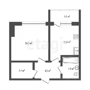 Продается 1-комн. квартира, 40,2 м²