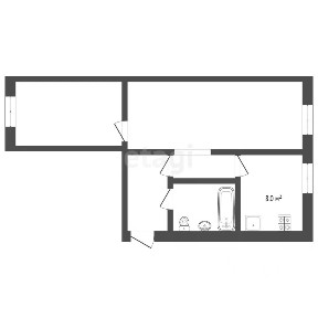 Продается 2-комн. квартира, 41,2 м²
