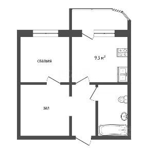 Продается 1-комн. квартира, 43,5 м²