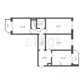 Продается 3-комн. квартира, 92,8 м²