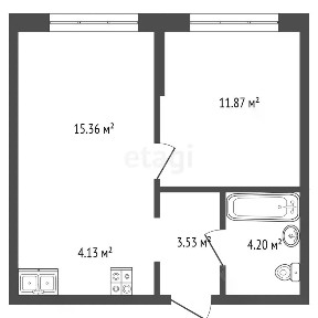 Продается 1-комн. квартира, 38,1 м²