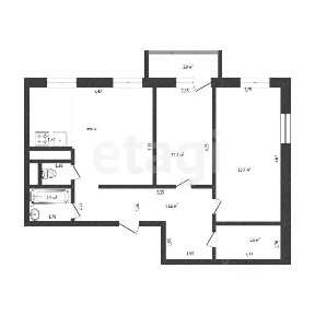 Продается 3-комн. квартира, 71,1 м²