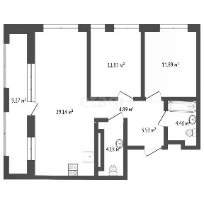 Продается 2-комн. квартира, 79 м²