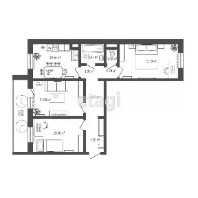 Продается 3-комн. квартира, 63,8 м²