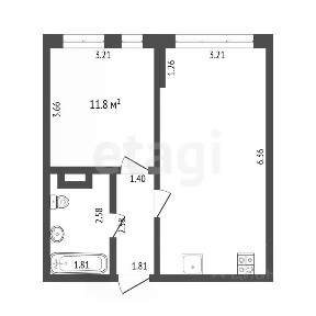 Продается 1-комн. квартира, 39,7 м²