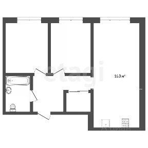 Продается 2-комн. квартира, 57,5 м²