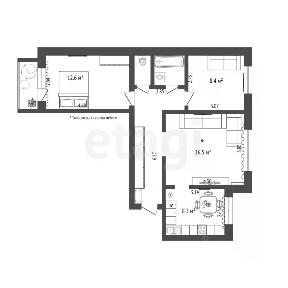 Продается 3-комн. квартира, 60,6 м²