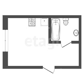 Продается студия, 16,9 м²