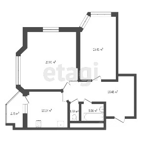 Продается 2-комн. квартира, 83,7 м²