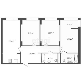 Продается 3-комн. квартира, 97 м²