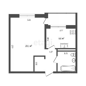 Продается 1-комн. квартира, 33 м²