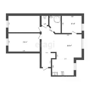 Продается 3-комн. квартира, 75,3 м²