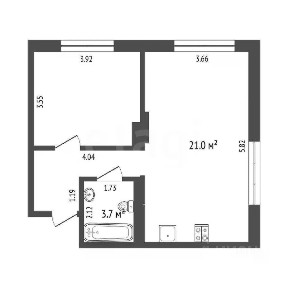 Продается 1-комн. квартира, 41,5 м²