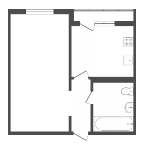 Продается 1-комн. квартира, 43,5 м²