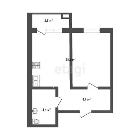 Продается 1-комн. квартира, 35,8 м²