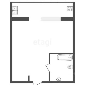 Продается студия, 12,6 м²