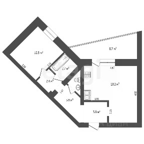 Продается 1-комн. квартира, 42,6 м²